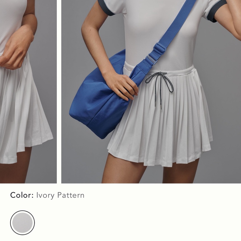 Varley Whire and Red Women's Tennis Dress